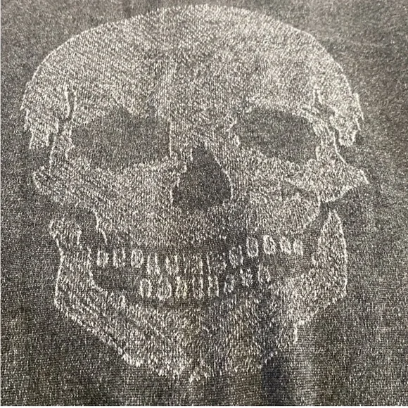 Skull Cashmere Graphic Thick Knit Heavyweight Muscle Tee Tank Top - Picture 7 of 9